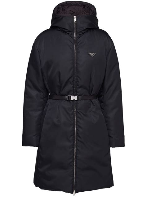 prada white down coat